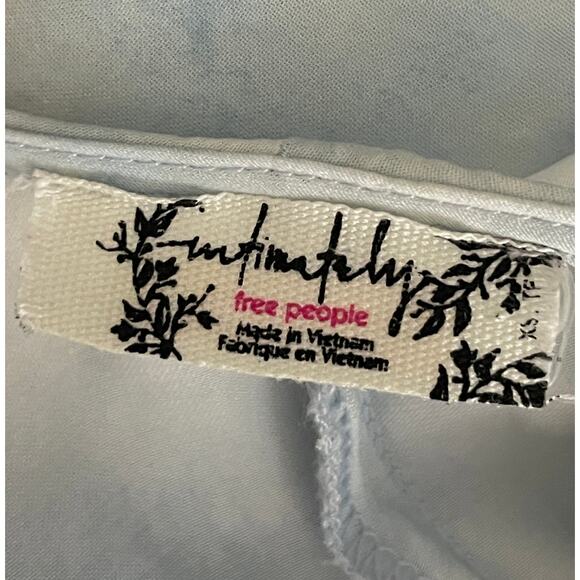 Free People Full On Maxi Slip Dress in Sea Combo XS Beachy Resort Vacation Boho - Picture 12 of 13